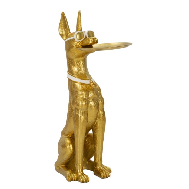 FIGURINA CÂINE CU TAVĂ CM 30X64X91