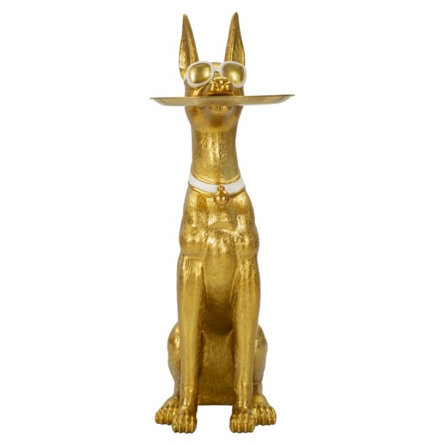FIGURINA CÂINE CU TAVĂ CM 30X64X91