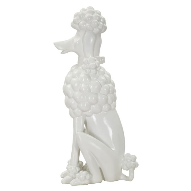 FIGURINA CAINE ALB CM 20X26X61