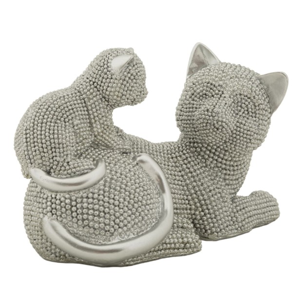 FIGURINA PISICA SPARKY CU PISOI CM 19X9X13