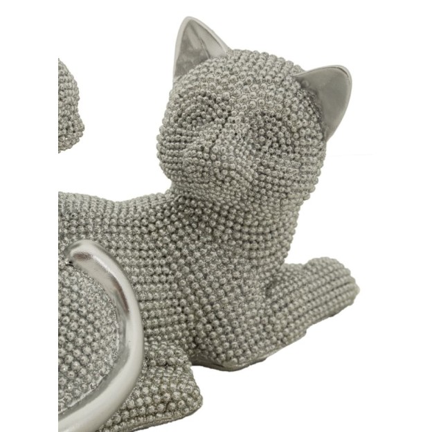 FIGURINA PISICA SPARKY CU PISOI CM 19X9X13