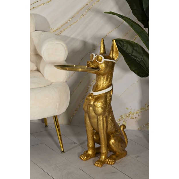 FIGURINA CÂINE CU TAVĂ CM 27X51X74