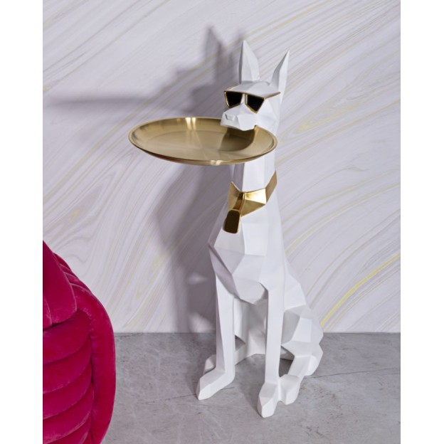 FIGURINA CÂINE CU TAVĂ CM 27X51X74