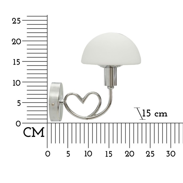 APLICA LOVY SILVER CM 23X15X22