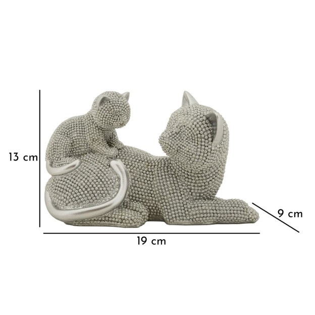 FIGURINA PISICA SPARKY CU PISOI CM 19X9X13