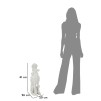 FIGURINA CAINE ALB CM 20X26X61