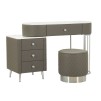 BIROU CU TABURET  SHARON GR SILVER  120X40X75 (DIMENSIUNE TABURET Ø36X39)