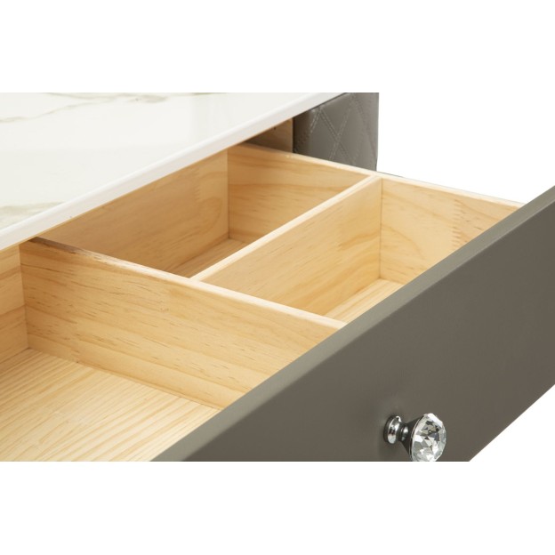 BIROU CU TABURET  SHARON GR SILVER  120X40X75 (DIMENSIUNE TABURET Ø36X39)