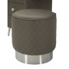 BIROU CU TABURET  SHARON GR SILVER  120X40X75 (DIMENSIUNE TABURET Ø36X39)