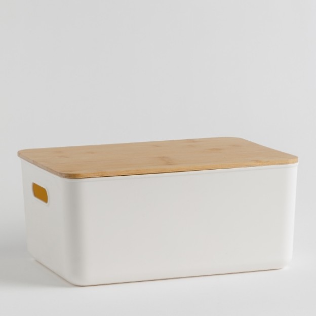 Cutie depozitare cu capac 26x36 cm BINITA white
