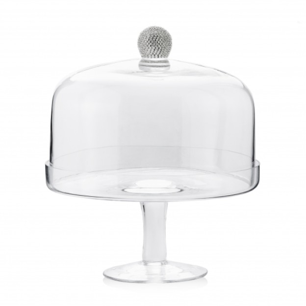 Suport cu capac din sticla DIAMONDS GLASS