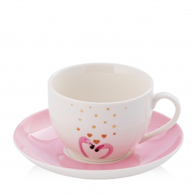 Ceasca cu farfurie FLAMELOVE