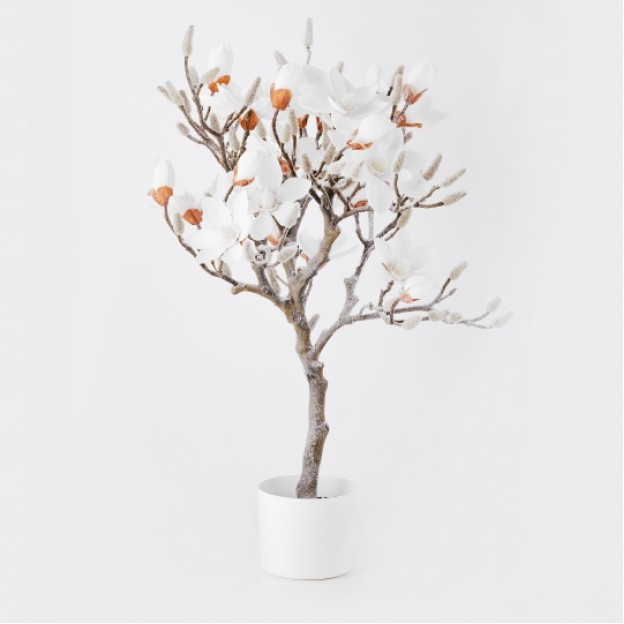 Floare decorativa MAGNOLIA SNOW
