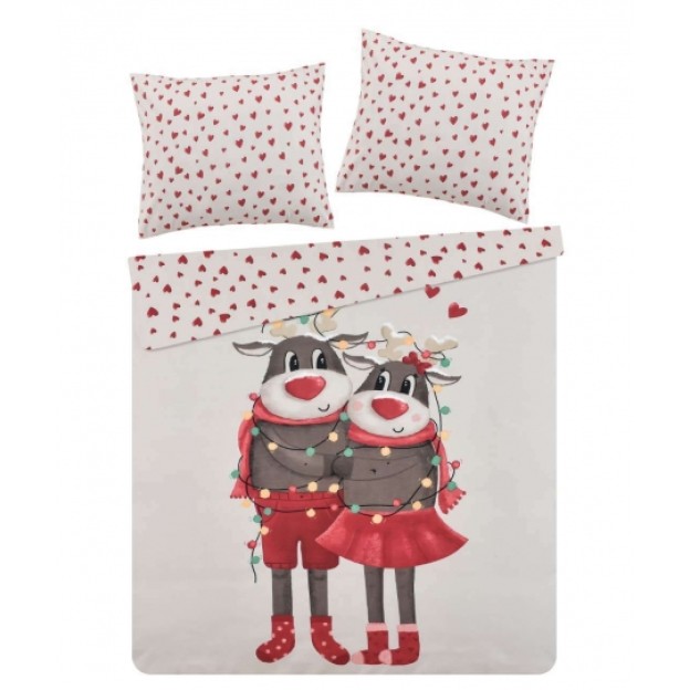 Set lenjerie de pat REINDEERLOVE FIT
