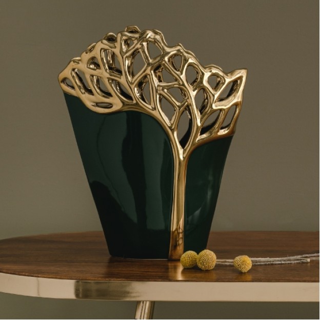 Vaza OAKTREE green 7x24 cm