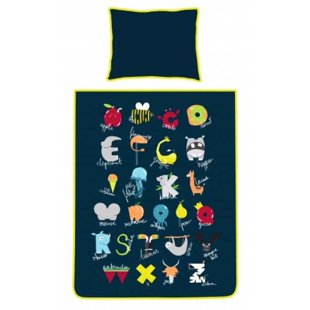 Set lenjerie de pat ALPHABETY