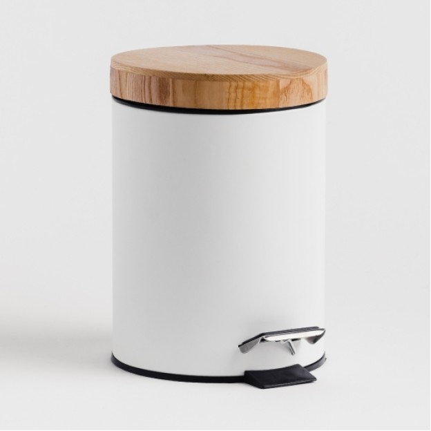 Cos pentru gunoi  wooder white