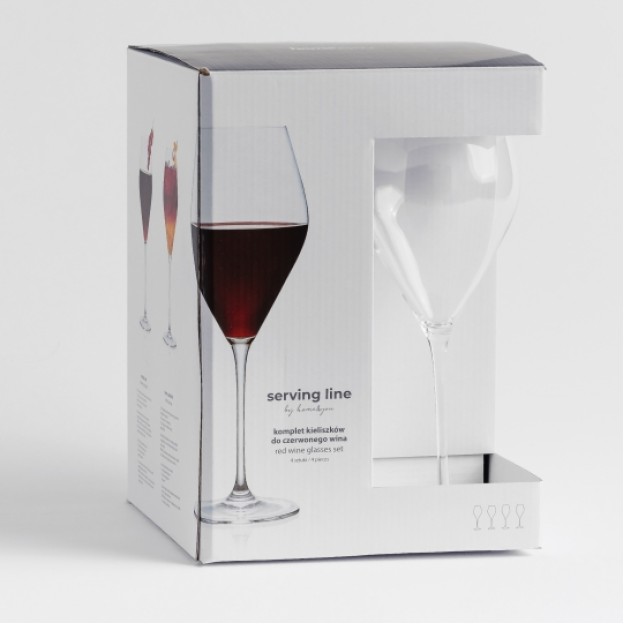 Set 4 pahare BASINO 640 ml