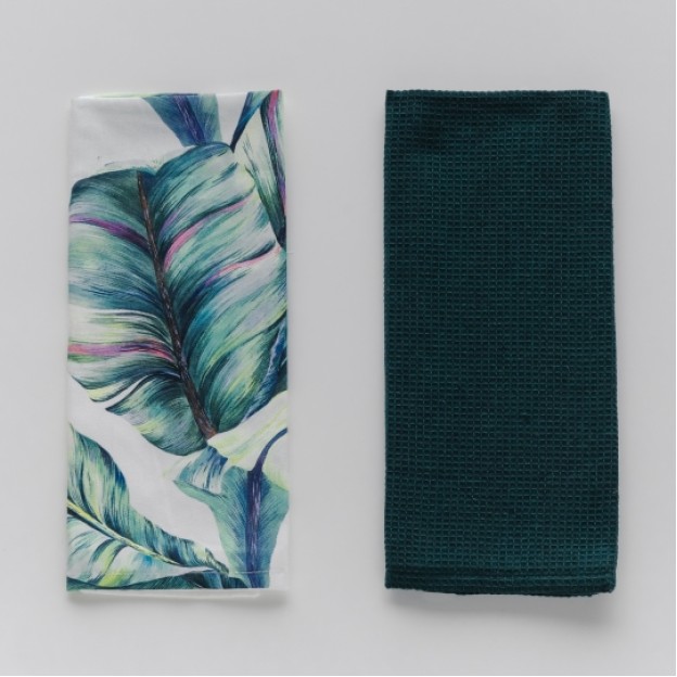 Set prosoape bucatarie-frunze Sterlicja