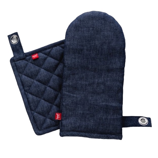 Set bucatarie- manusa si suport termic Denim 3