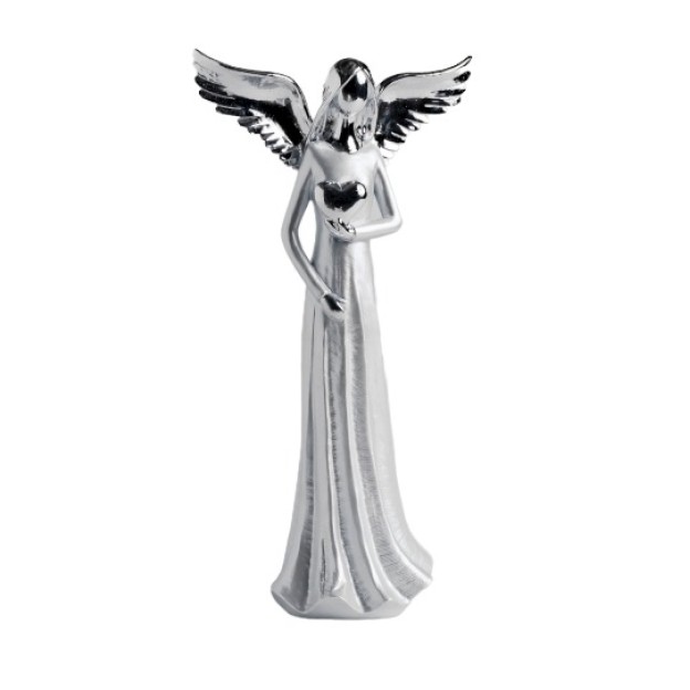 Figurina decorativa-inger argintiu Wachte