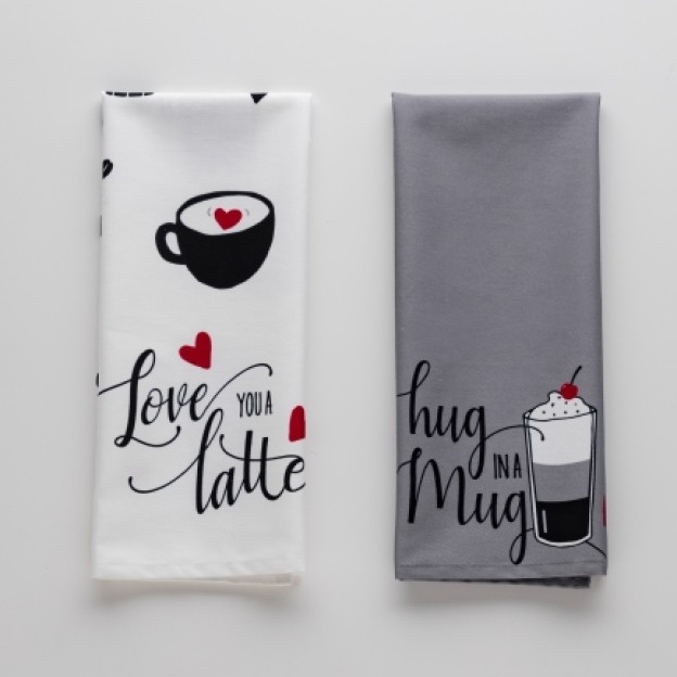 Set stergare bucatarie LATTE LOVE