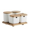 Set 4 containere cu tava Quatres
