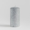 Lumanare Glitteros2 Silver