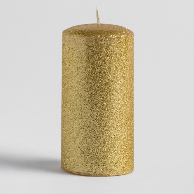 Lumanare Glitteros2 Gold