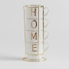 Set 4 cani cu suport homlone