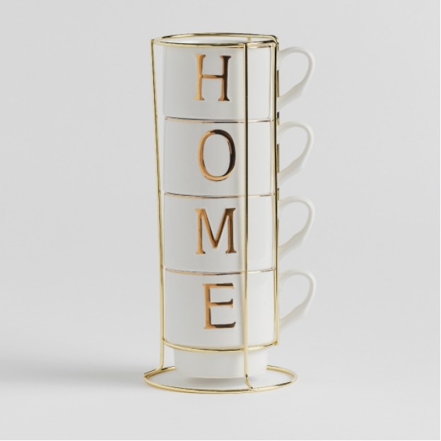 Set 4 cani cu suport homlone