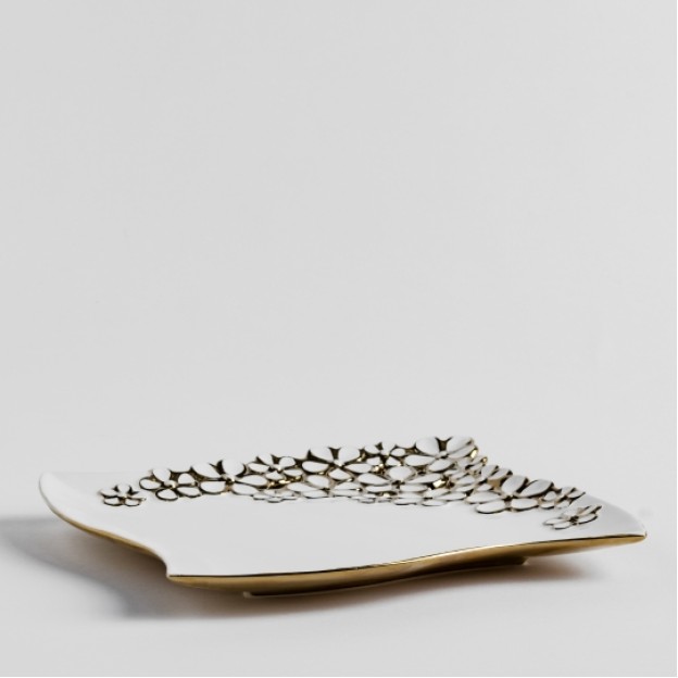 Platou decorativ flosal square