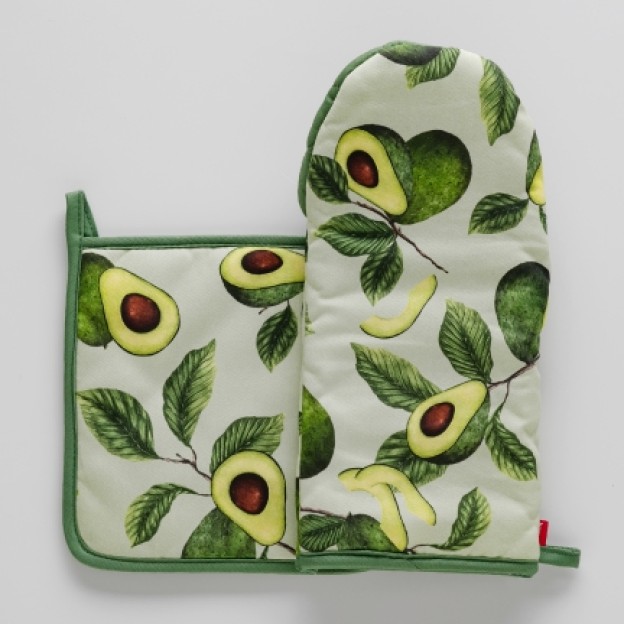 Set bucatarie-manusa si suport termic avocader