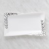 Platou decorativ flosalrect silver