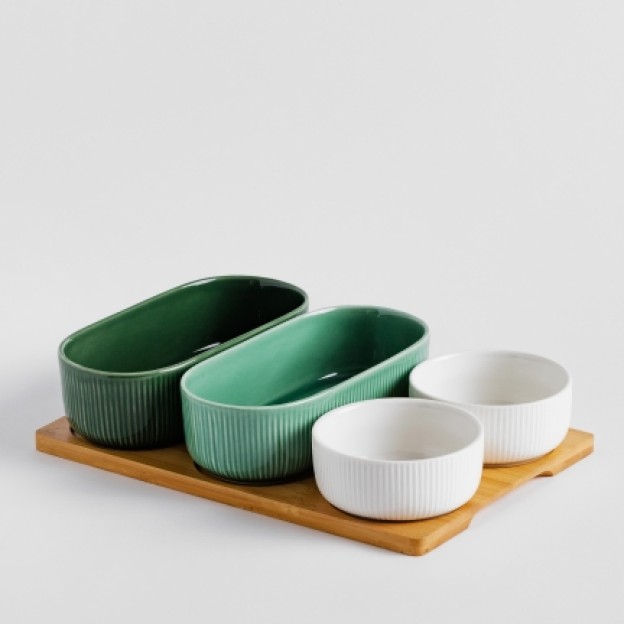 Platou decorativ grisio