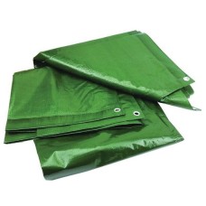 Prelata impermeabila cu inele 10 x 12 m - 120 g/mp, verde, DSH 104305