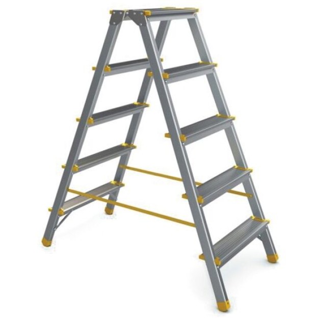 Scara aluminiu 2 tronsoane x 5 trepte (965) - 1.11 m (alv), DSH 484759