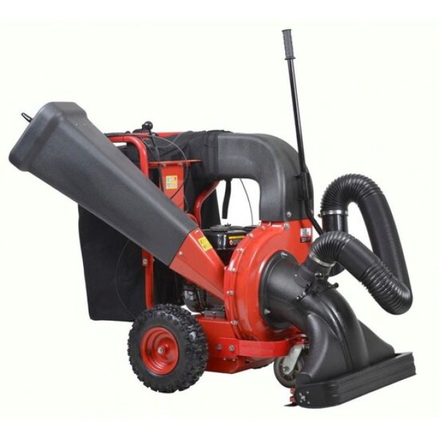 Aspirator si tocator pentru frunze HECHT 8574, motor termic 4 timpi, putere 6.5 CP, capacitate cilindrica 196 CC, volum sac colector 280 litri