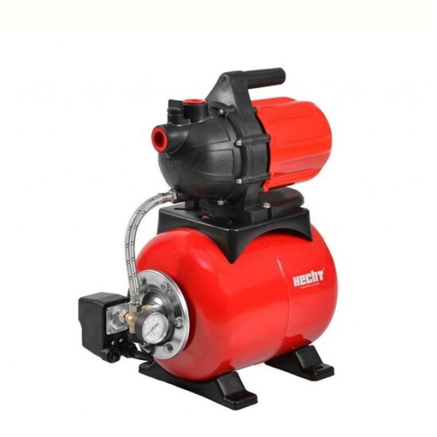 Hidrofor HECHT 3800, putere 800 W, volum butelie 20 litri, inaltime refulare 38 m, adancime aspiratie 8 m