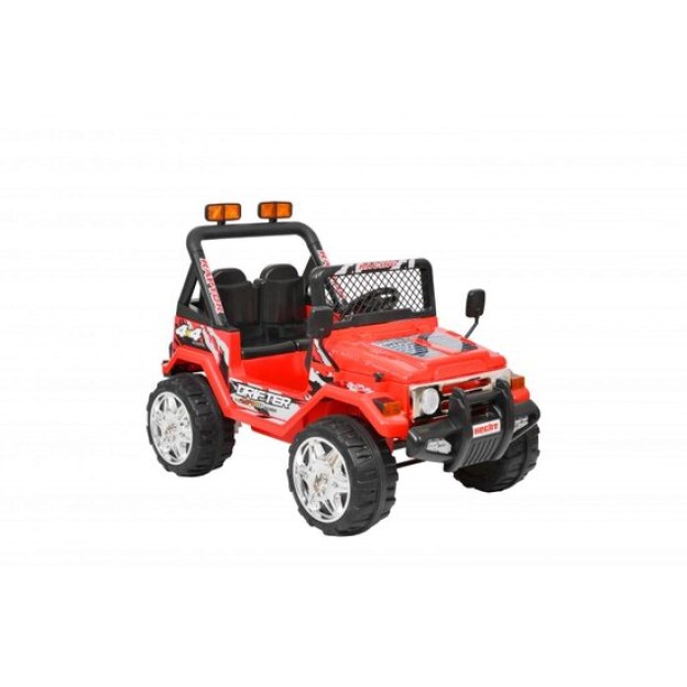 Masinuta electrica pentru copii off-road 4x4 HECHT 56185, acumulator 2 x 6 V, 10 Ah / 25 W, greutate maxima 30 kg, rosu, varsta recomandata 3-8 ani