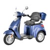 Scuter electric HECHT Citis Max Blue, scaun reglabil, cotiere, acumulator 60 V, 20 Ah, motor 800 W, viteza maxima de 25 km/h, albastru