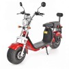 Scuter electric HECHT Cocis Red, acumulator 60 V, 20 Ah, motor 1500 W, anvelope 18 x 9.50 inch, viteza maxima de 45 km/h, rosu