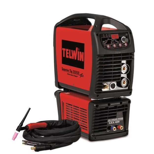 SUPERIOR TIG 252 AC/DC -HF/LIFT AQUA - APARAT DE SUDURA TELWIN tip TIG racit cu apa