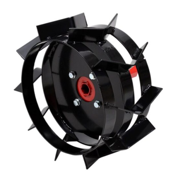 Set 2 roti metalice HECHT 007104, accesoriu compatibil cu motocultorul Hecht 7100