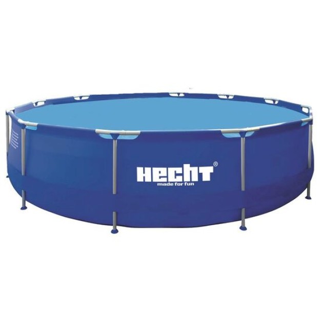 Piscina cu structura metalica HECHT 3476 Blue Sea, 300 x 76 cm, volum apa 4383 litri, kit de reparare inclus