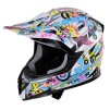 Casca moto integrala HECHT 51915L, design modern, graffiti, marimea L 59-60 cm