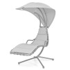 Balansoar de gradina HECHT DREAM, suspendat, cu acoperis, structura metalica, perna inclusa, 200x130x210 cm, capacitate maxima incarcare 120 kg