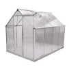 Sera pentru gradina HECHT GreenHouse I, 250 x 190 x 195 cm, cadru de aluminiu, folie policarbonat, suprafata 4.93 mp