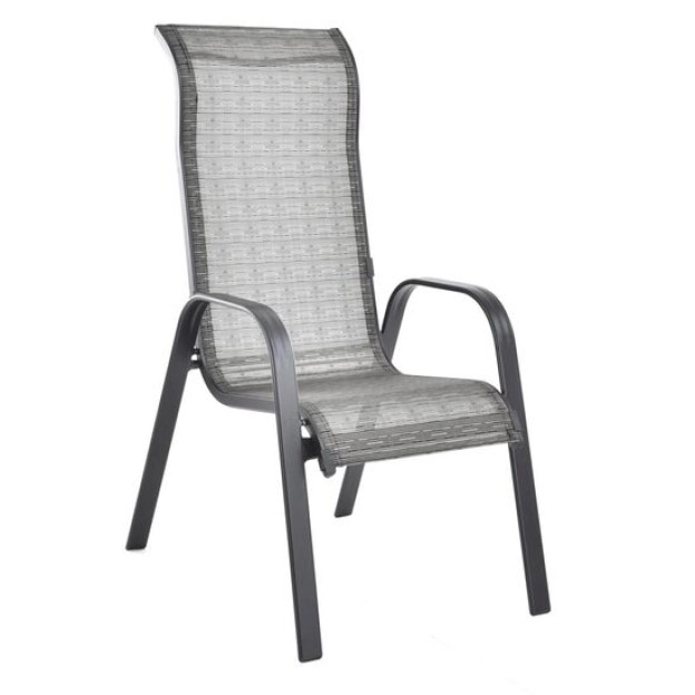 Scaun pentru gradina si terasa HECHT Honey Maxi Chair, structura din otel-aluminiu, greutate maxima suportata 120 kg, 57 x 86 x 111 cm