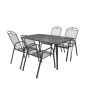Set mobilier pentru gradina HECHT Navassa Set 4, masa cu 4 scaune